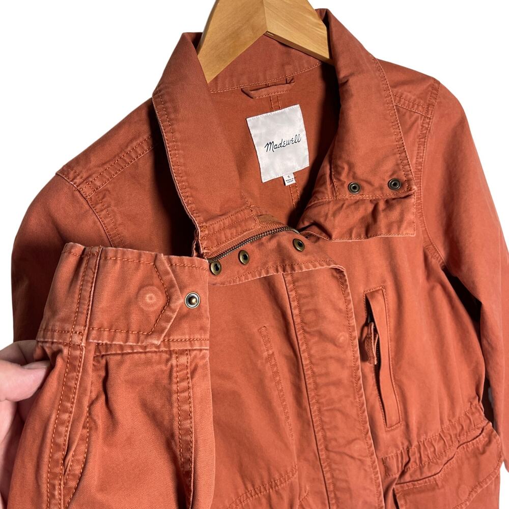 MADEWELL Women’s Utility Safari Jacket Zip and Snap front size small - Picture 3 of 5